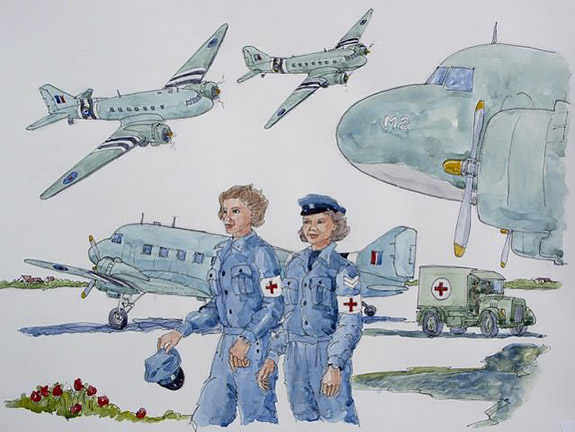 WAAF Nurses, Normandy - by Martin Myers