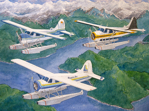 British Columbia Beavers - Vancouver Island Air - Powell Air - Coval Air - by Martin Myers